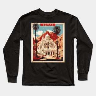 Saint Catherines Monastery Egypt Vintage Poster Tourism Long Sleeve T-Shirt